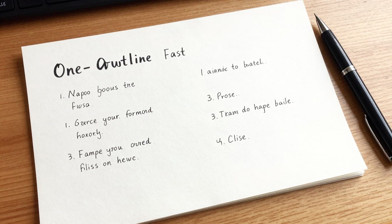 Watercolor-style illustration of a cozy beginner creator's desk with an open laptop showing a blurred script editor timeline, accompanied by a notebook and coffee mug. Features soft blending, visible brush texture, angled view, and warm room lighting with no people or readable text.